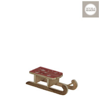 Sledge red - l15,5xw5,5xh4,5cm