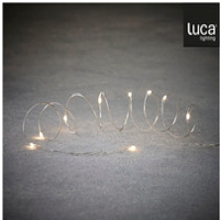 String silver classic white 30led battery operated display a