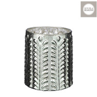 Tealight holder green - h10xd10cm