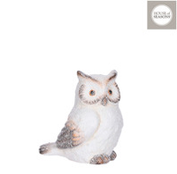 Owl white - l7,5xw6,5xh8,5cm