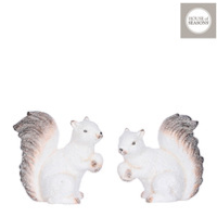 Owl white - l16xw12,5xh17cm